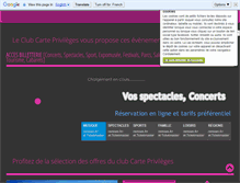 Tablet Screenshot of carteprivileges.com